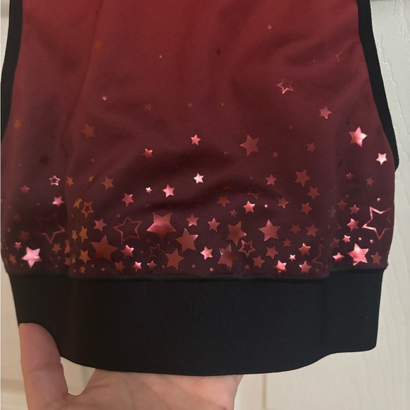 Ultracor | Altitude Celestial Sports Bra Ombré Red Orange Black Stars Sz S - Picture 3 of 6